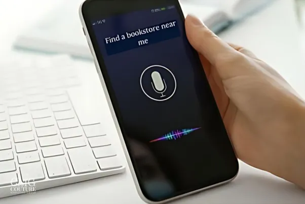 Image showing steps to use Siri on an iPhone, featuring the Siri interface and voice command examples